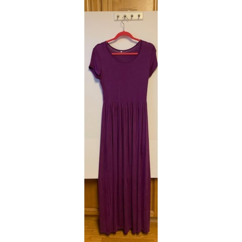 Maxi Length Short Sleeve Dress